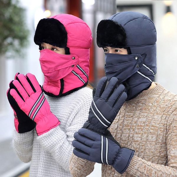 winter hat gloves set outdoor thick cap ear face protection guard double layer warm xd88 hats, Black;white
winter hat gloves set outdoor thick cap ear face protection guard double layer warm xd88 hats, Black;white