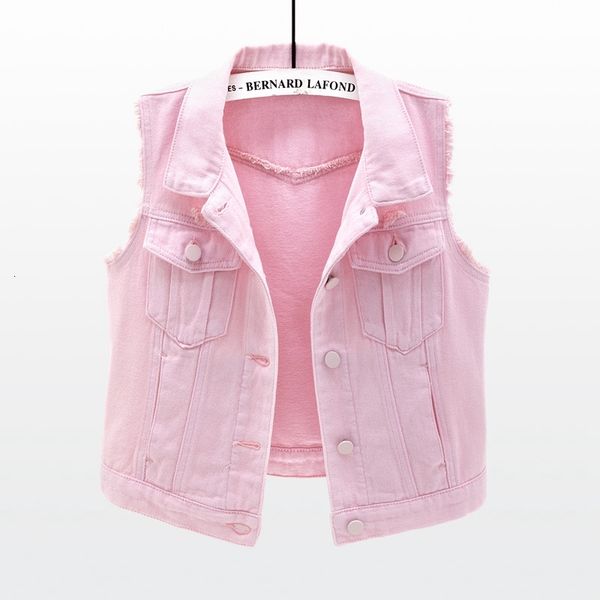 women's vests fashion pink short women denim vest summer casual single-breasted jeans waistcoat plus size slim sleeveless jacket g, Black;white
women's vests fashion pink short women denim vest summer casual single-breasted jeans waistcoat plus size slim sleeveless jacket g, Black;white