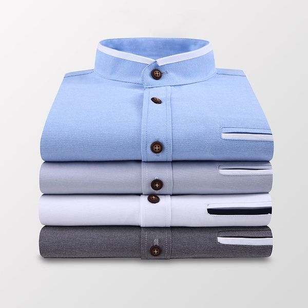 men's casual shirts classic style stand-up collar oxford textile short sleeve shirt summer fashion business male brand clothes, White;black
men's casual shirts classic style stand-up collar oxford textile short sleeve shirt summer fashion business male brand clothes, White;black