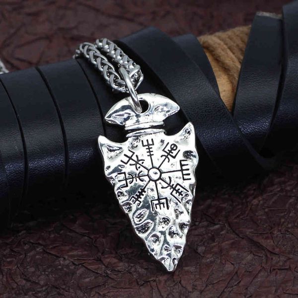 new nordic viking triangle pendant compass necklace men's and women's accessories trend jewelry, Silver
new nordic viking triangle pendant compass necklace men's and women's accessories trend jewelry, Silver