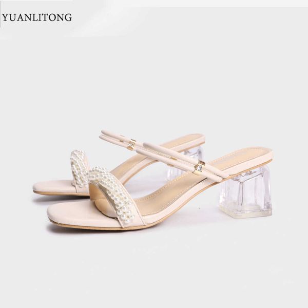 2021 summer net red fashion heel character high-heeled sandals wear versatile pearl word belt outside everyday, Black
2021 summer net red fashion heel character high-heeled sandals wear versatile pearl word belt outside everyday, Black