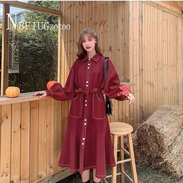autumn plus size long sleeve waist strap women dress pocket lapel female dresses casual, Black;gray
autumn plus size long sleeve waist strap women dress pocket lapel female dresses casual, Black;gray