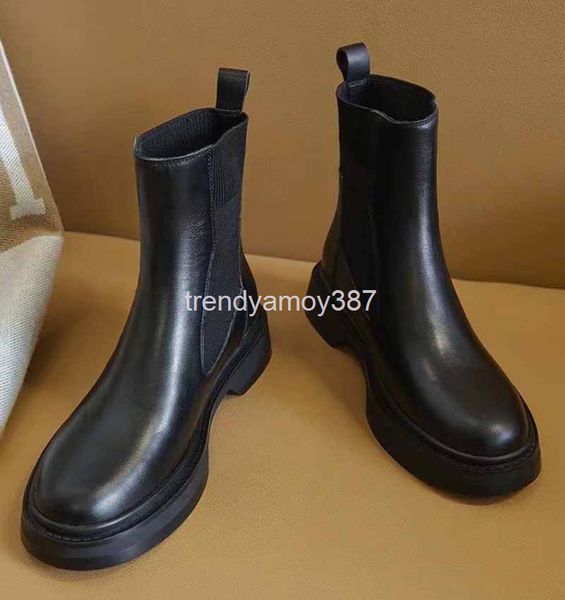 boots chimney martin boots women's british style versatile autumn and winter net red thick bottom soft leather chelsea short, Black
boots chimney martin boots women's british style versatile autumn and winter net red thick bottom soft leather chelsea short, Black