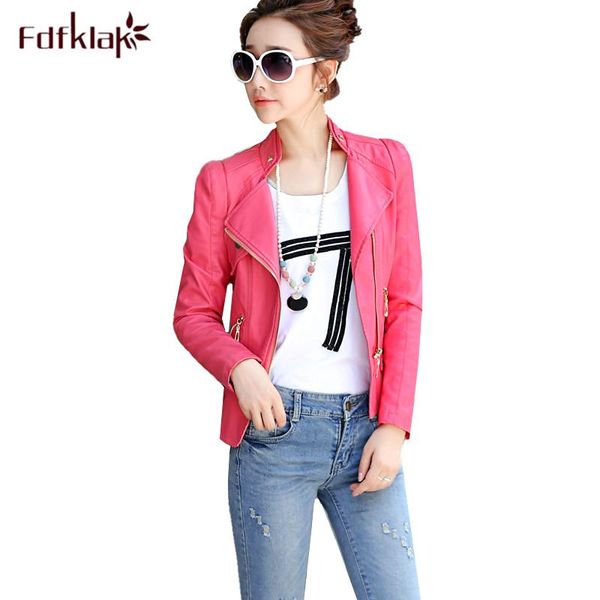 women's leather & faux fdfklak s-3xl plus size female jacket slim short coat women spring autumn pu jackets korean coats, Black
women's leather & faux fdfklak s-3xl plus size female jacket slim short coat women spring autumn pu jackets korean coats, Black