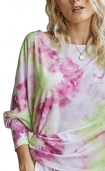 loose womens round neck long sleeve lace up pants women fashion tie dyed fabric casual suit for home, White
loose womens round neck long sleeve lace up pants women fashion tie dyed fabric casual suit for home, White