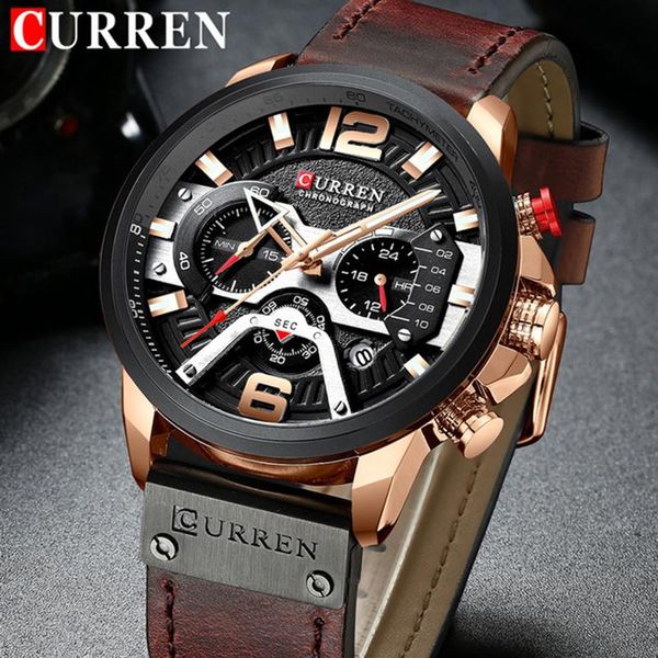 wristwatches curren relogio masculino sport watch men quartz men's chronograph date military wrist watches waterproof 8329, Slivery;brown
wristwatches curren relogio masculino sport watch men quartz men's chronograph date military wrist watches waterproof 8329, Slivery;brown
