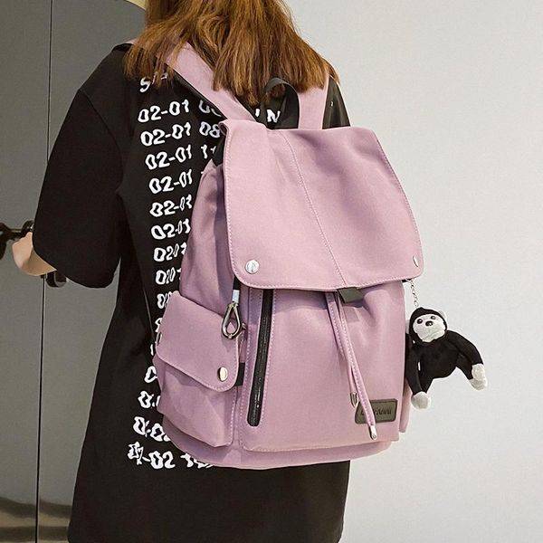 backpack casual nylon school bags for students waterproof large capacity women's harajuku travel knapsack women 2021
backpack casual nylon school bags for students waterproof large capacity women's harajuku travel knapsack women 2021