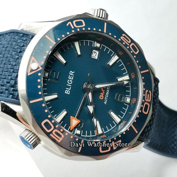 wristwatches /sterile 41mm men's watch blue dial gmt mechanical ceramic bezel silver case crown man automatic, Slivery;brown
wristwatches /sterile 41mm men's watch blue dial gmt mechanical ceramic bezel silver case crown man automatic, Slivery;brown