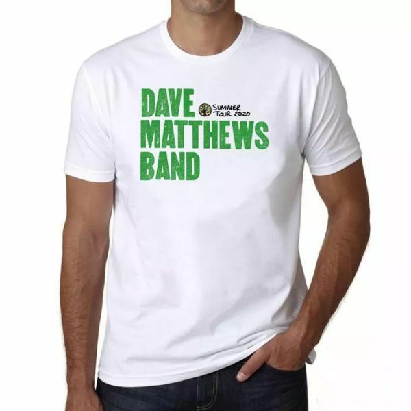 dave matthews white mens t-shirt men rock band tee shirt, kids, White;black