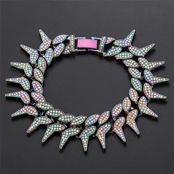 link, chain 23mm rhinestone cuban miami men bracelet link for women hip hop jewelry quenched bangles birthday gift, Black
link, chain 23mm rhinestone cuban miami men bracelet link for women hip hop jewelry quenched bangles birthday gift, Black