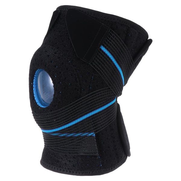 elbow & knee pads 1pc strap-on brace compression sleeves running support, Black;gray