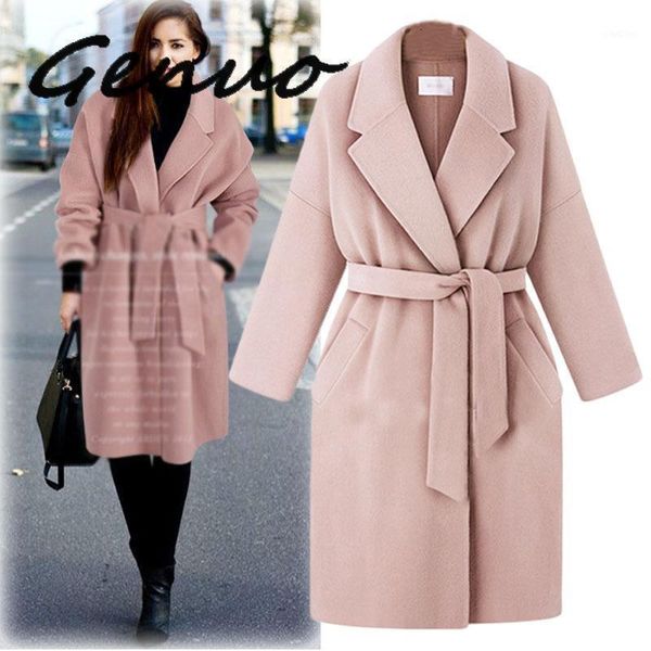 women's wool & blends genuo autumn winter fashion trend pattern office lady lapel collar solid-length long-sleeved woolen coat1 9y8w, Black
women's wool & blends genuo autumn winter fashion trend pattern office lady lapel collar solid-length long-sleeved woolen coat1 9y8w, Black