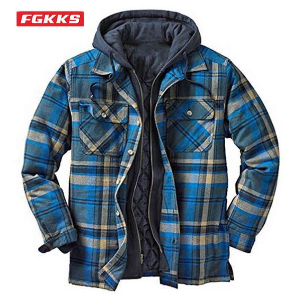 fgkks autumn winter men's thick classic plaid print european american outerwear warm loose hooded et, Black
fgkks autumn winter men's thick classic plaid print european american outerwear warm loose hooded et, Black