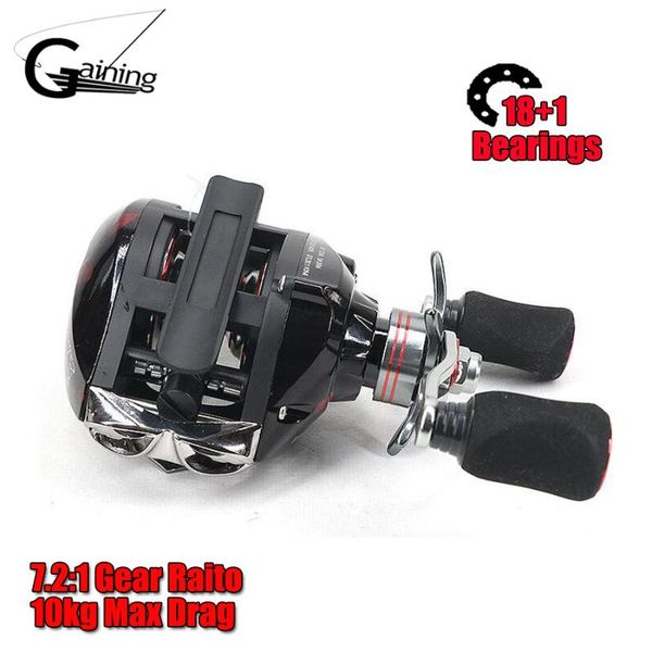 gaining baitcasting reel dual brake system 10kg max drag 18+1 bbs 7.2:1 high speed fishing reels
gaining baitcasting reel dual brake system 10kg max drag 18+1 bbs 7.2:1 high speed fishing reels