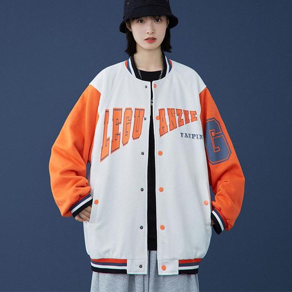 women's jackets casual letter print baseball jacket women single-breasted oversize 2021 korean style all match splice uniform, Black;brown
women's jackets casual letter print baseball jacket women single-breasted oversize 2021 korean style all match splice uniform, Black;brown