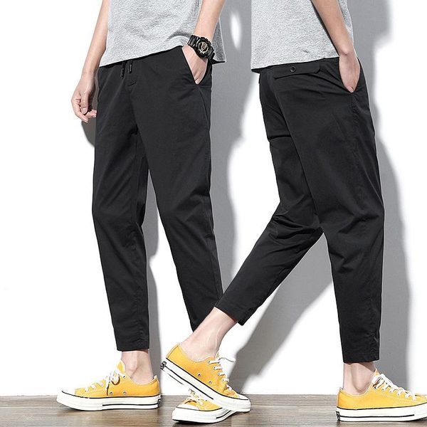 men's pants summer casual capris thin elastic waist harem straight versatile pants2021 ninibeibei, Black
men's pants summer casual capris thin elastic waist harem straight versatile pants2021 ninibeibei, Black