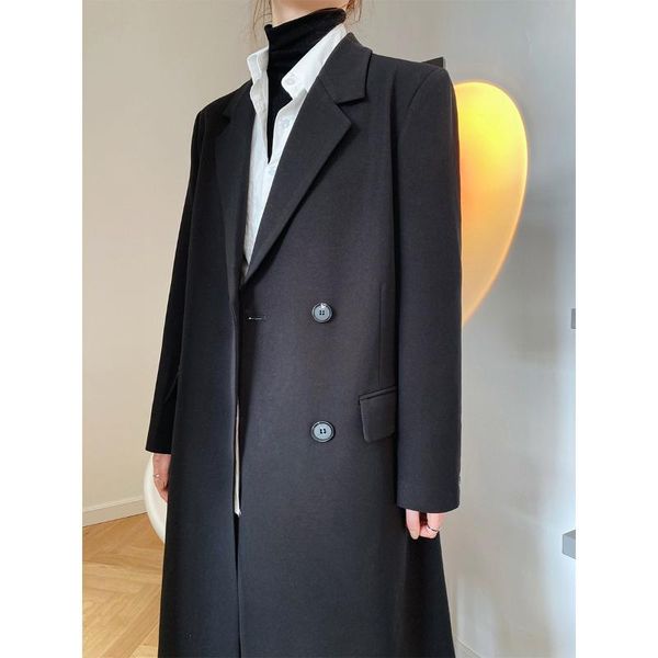 women's suits & blazers spring autumn elegant long suit jacket women casual korean sleeve loose blazer 8020, White;black
women's suits & blazers spring autumn elegant long suit jacket women casual korean sleeve loose blazer 8020, White;black