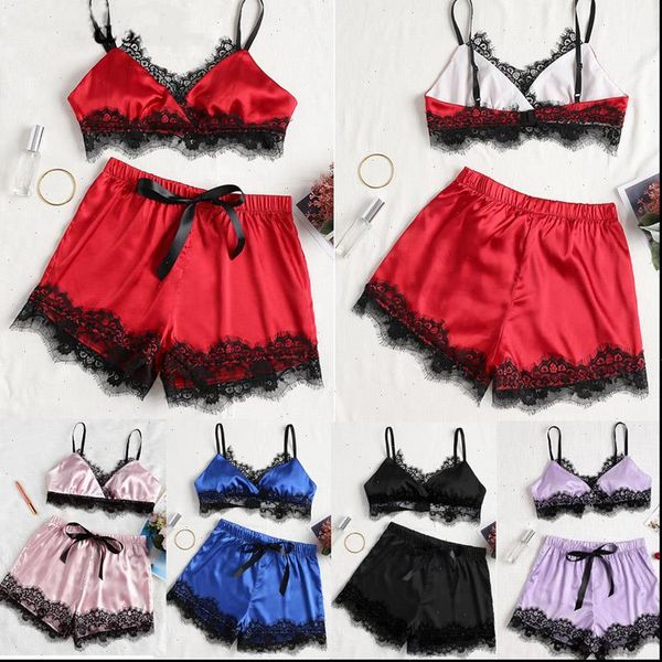 fashion pajamas temptation suit womens sleepwears european and american underwear s l xl xxl red purple blue black, Black;red
fashion pajamas temptation suit womens sleepwears european and american underwear s l xl xxl red purple blue black, Black;red