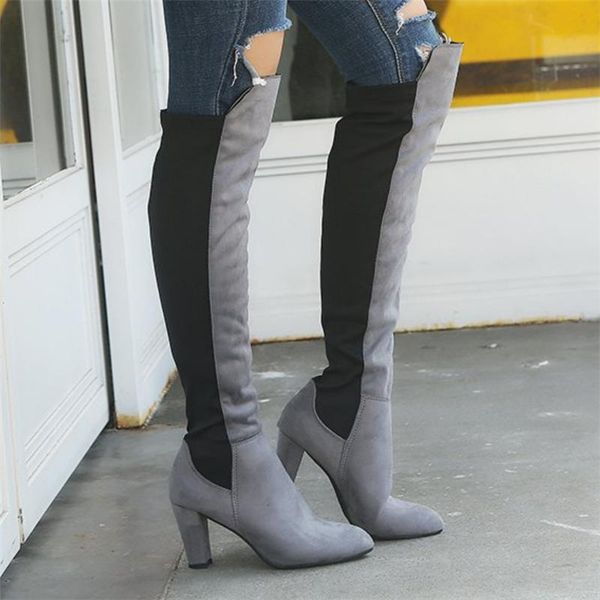 boots 2021 women's over the knee long tube suede thick high heel warm winter women fashion casual shoes d1277, Black
boots 2021 women's over the knee long tube suede thick high heel warm winter women fashion casual shoes d1277, Black