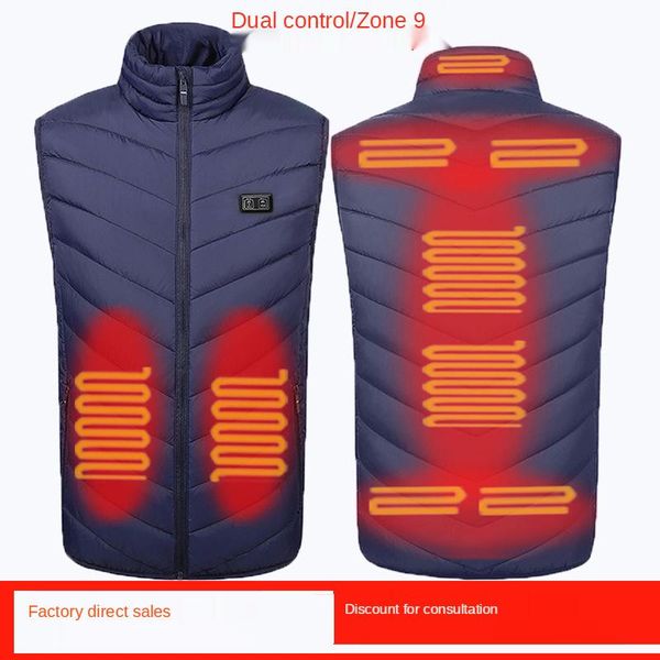 men's vests 9 areas heating jacket heated body warmer usb battery powered self vest women's warm thermal winter clothing, Black;white
men's vests 9 areas heating jacket heated body warmer usb battery powered self vest women's warm thermal winter clothing, Black;white