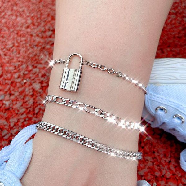anklets just feel fashion stainless steel anklet bracelet female silver color lock shape feet chain summer beach sandals jewelry, Red;blue
anklets just feel fashion stainless steel anklet bracelet female silver color lock shape feet chain summer beach sandals jewelry, Red;blue