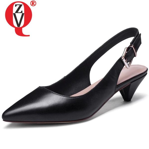 women fashion pumps genuine leather upper mid heels summer style good quality office ladies high brand shoes dress, Black
women fashion pumps genuine leather upper mid heels summer style good quality office ladies high brand shoes dress, Black