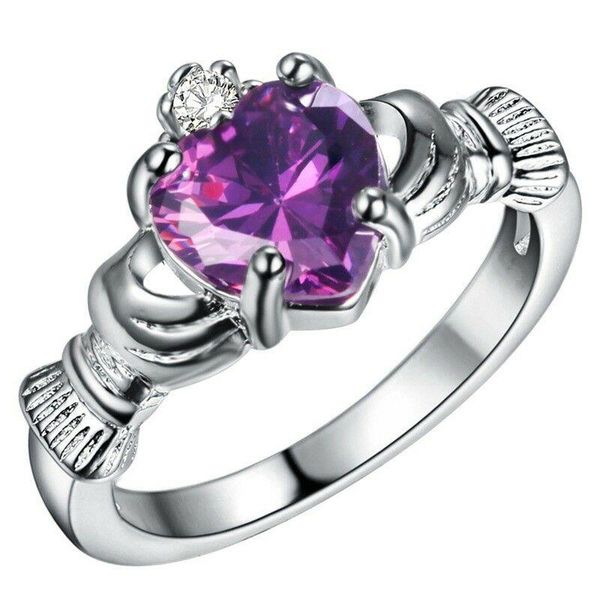 cluster rings wedding engagement sz 6-9 gift women jewelly creative crystal heart ring white fire opal alloy irish claddagh, Golden;silver
cluster rings wedding engagement sz 6-9 gift women jewelly creative crystal heart ring white fire opal alloy irish claddagh, Golden;silver