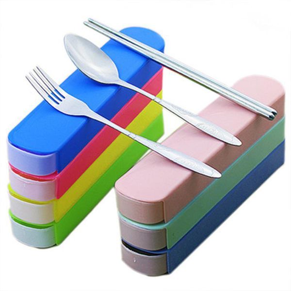 storage boxes & bins 3 pcs stainless steel tableware set travel spoon fork chopsticks camping cutlery with pulling type box (random color)
storage boxes & bins 3 pcs stainless steel tableware set travel spoon fork chopsticks camping cutlery with pulling type box (random color)