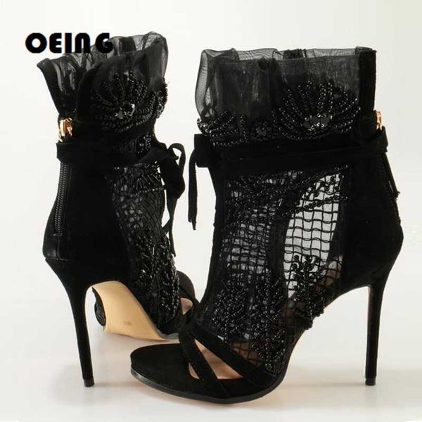 boots summer women lace open-toe ankle black embroidered string bead decor gorgeous sandals club party dress shoes
boots summer women lace open-toe ankle black embroidered string bead decor gorgeous sandals club party dress shoes