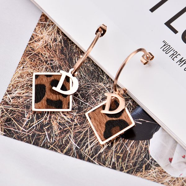 stainless steel earrings charm european and american studs square jade d letter leopard print classic earring fashion women personality part, Golden
stainless steel earrings charm european and american studs square jade d letter leopard print classic earring fashion women personality part, Golden