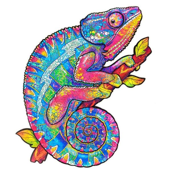 unique wooden animal jigsaw puzzles mysterious chameleon puzzle adults kids educational fabulous gift interactive games toy q1214
unique wooden animal jigsaw puzzles mysterious chameleon puzzle adults kids educational fabulous gift interactive games toy q1214
