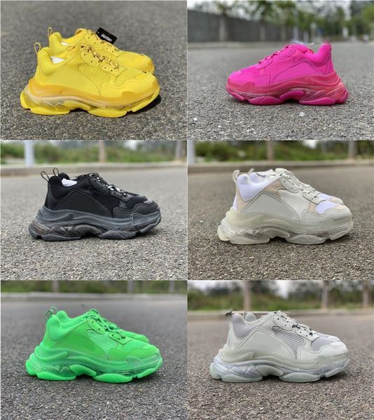 2021 paris triple s clear sole black outdoor shoes low trainers sneakers 17fw men women platform vintage old dad shoe with box 36-45
2021 paris triple s clear sole black outdoor shoes low trainers sneakers 17fw men women platform vintage old dad shoe with box 36-45