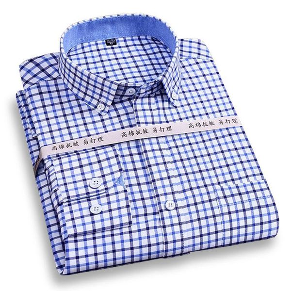 men's casual shirts long sleeve oxford shirt soft autumn spring thick fashion button-down collar classic leisure checked, White;black
men's casual shirts long sleeve oxford shirt soft autumn spring thick fashion button-down collar classic leisure checked, White;black