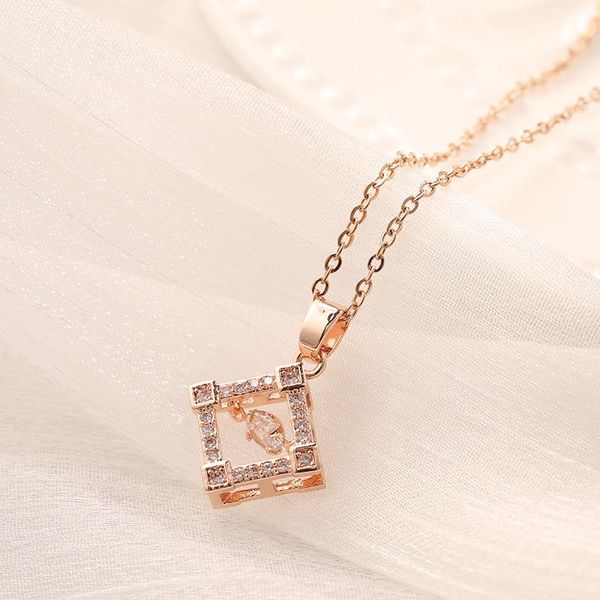 pendant necklaces sweet beating heart series square zircon crystal stainless steel women clavicle female wedding party jewelry, Silver
pendant necklaces sweet beating heart series square zircon crystal stainless steel women clavicle female wedding party jewelry, Silver