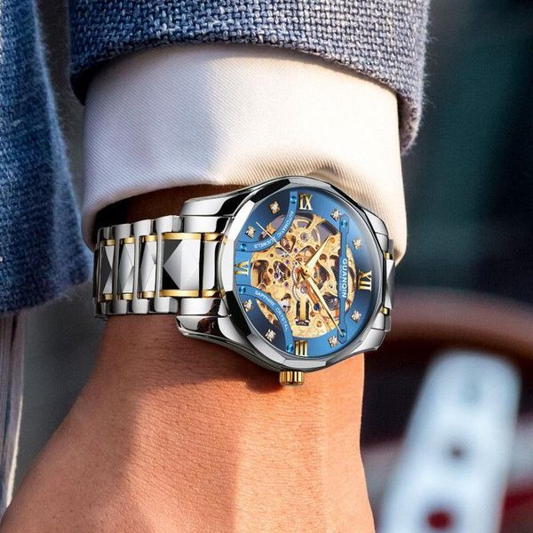 wristwatches guanqin watch automatic mechanical men's double-sided hollow tungsten steel luminous waterproof, Slivery;brown
wristwatches guanqin watch automatic mechanical men's double-sided hollow tungsten steel luminous waterproof, Slivery;brown