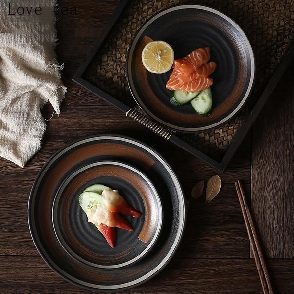 dishes & plates japanese-style ceramic dinner plate creative household tableware sashimi sushi retro exquisite disc
dishes & plates japanese-style ceramic dinner plate creative household tableware sashimi sushi retro exquisite disc
