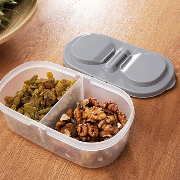 storage bottles & jars 2pcs double grids kitchen box grains beans sealed lid home organizer food container refrigerator sealing case
storage bottles & jars 2pcs double grids kitchen box grains beans sealed lid home organizer food container refrigerator sealing case