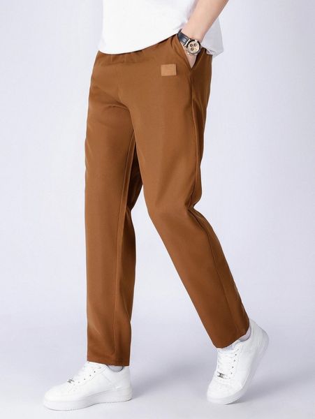 men patch detail slant pocket pants g3um#, Black
men patch detail slant pocket pants g3um#, Black