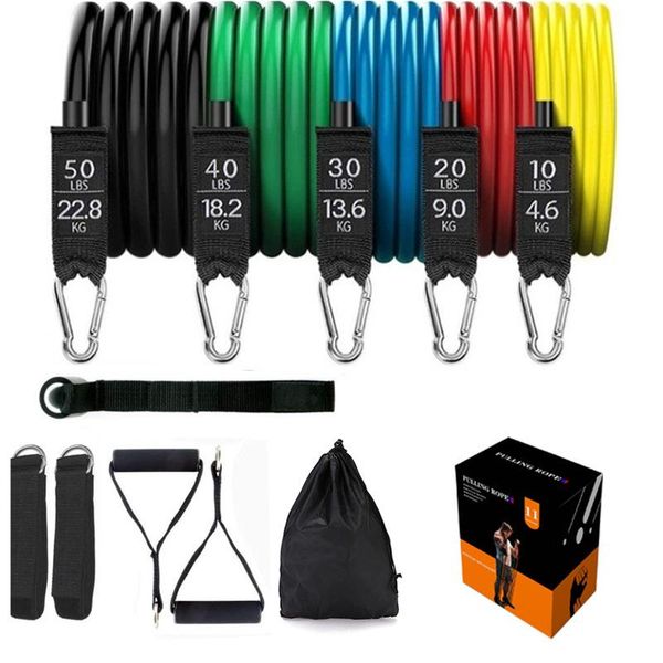 resistance bands 11pcs/set 150 lbs fitness display pound value elastic rope yoga gym equipment back muscle strength training
resistance bands 11pcs/set 150 lbs fitness display pound value elastic rope yoga gym equipment back muscle strength training