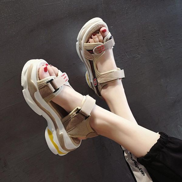 solid sport platform women sandals classics fashion beach ladies open toe ankle strap lowoutdoor shoes, Black
solid sport platform women sandals classics fashion beach ladies open toe ankle strap lowoutdoor shoes, Black