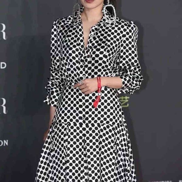 dot manga single-breasted plisted elegant party thin shirt spring dress quality, Black;gray
dot manga single-breasted plisted elegant party thin shirt spring dress quality, Black;gray