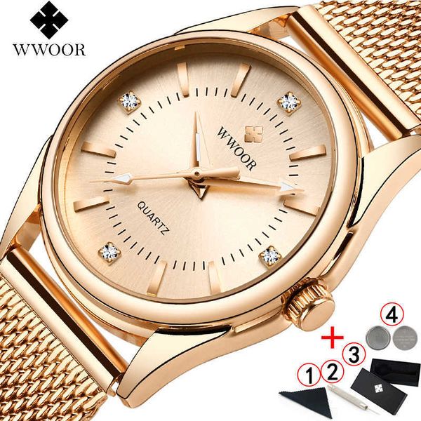 wwoor rose gold women watches luxury brand diamond quartz ladies wrist watch dress female watch for women reloj mujer 210527, Slivery;brown
wwoor rose gold women watches luxury brand diamond quartz ladies wrist watch dress female watch for women reloj mujer 210527, Slivery;brown