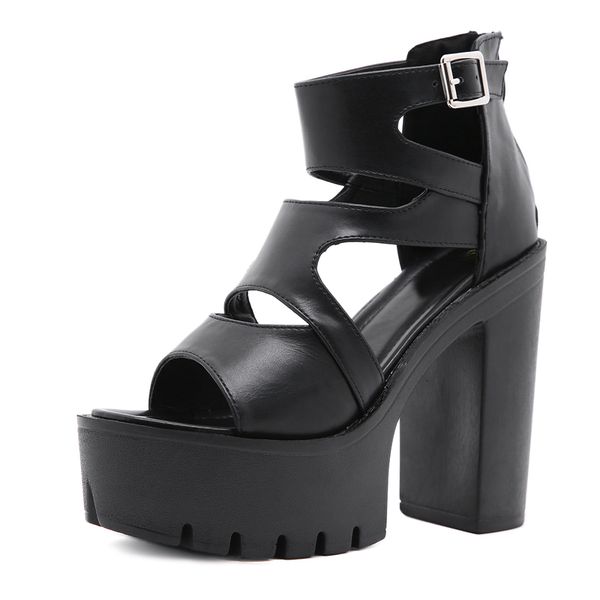 female girls party wedding genuel leather thick sole sandals gladiator platform heel peep toe black chunky sandals women summer
female girls party wedding genuel leather thick sole sandals gladiator platform heel peep toe black chunky sandals women summer