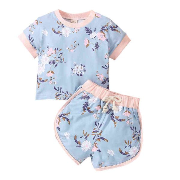 baby girls clothing pants suit short sleeve round neck floral t-shirts drawstring casual shorts 2pcs summer cotton suit g220217, White
baby girls clothing pants suit short sleeve round neck floral t-shirts drawstring casual shorts 2pcs summer cotton suit g220217, White