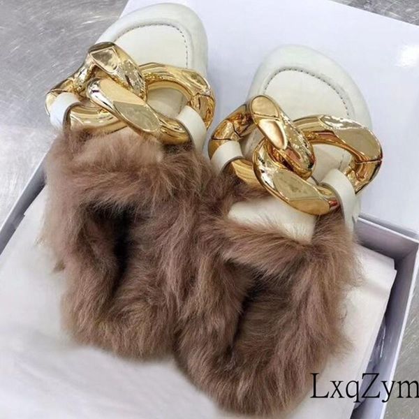 metal chain fur men women winter half-slippers out wearing real leather flats fashion brand lazy slip-on mules size 35~45 slippers, Black
metal chain fur men women winter half-slippers out wearing real leather flats fashion brand lazy slip-on mules size 35~45 slippers, Black