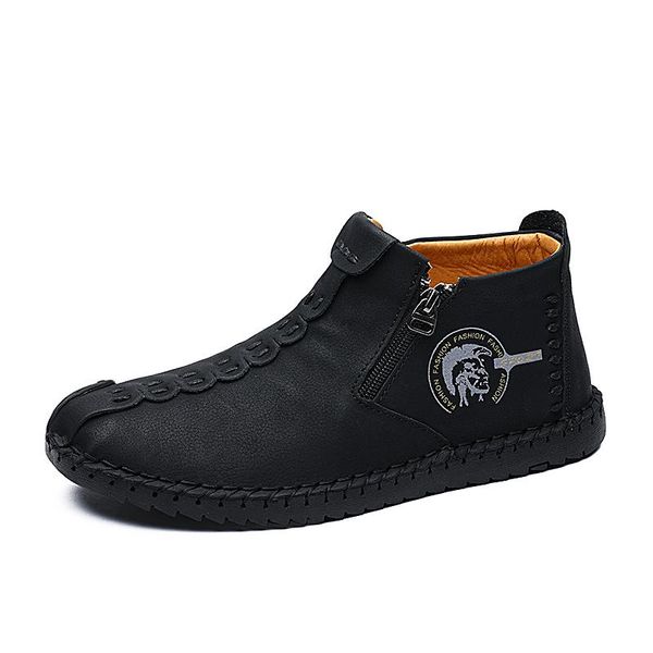 boots men's autumn winter shoes men warm plush lightweight comfortable split leather wterproof ankle snow 38-48, Black
boots men's autumn winter shoes men warm plush lightweight comfortable split leather wterproof ankle snow 38-48, Black