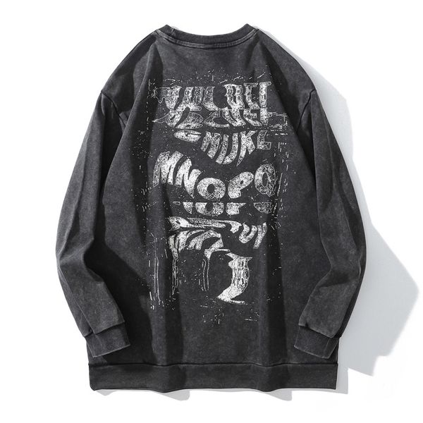 gaojie guochao hip-hop wash old men's fashion ink splashing graffiti printed clothes, Black
gaojie guochao hip-hop wash old men's fashion ink splashing graffiti printed clothes, Black