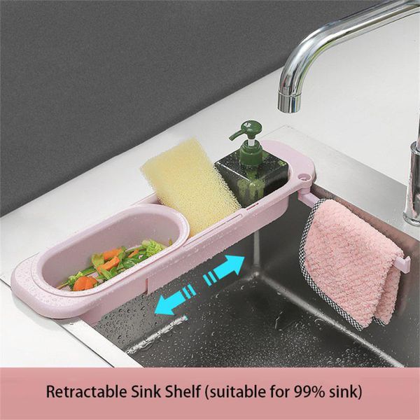 hooks & rails retractable sink shelf draining rack for soap towel dishwashing cloth kitchen home organizer storage
hooks & rails retractable sink shelf draining rack for soap towel dishwashing cloth kitchen home organizer storage