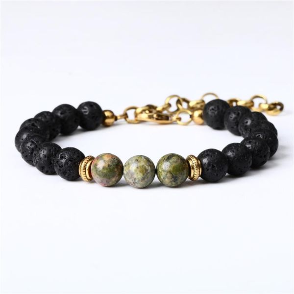 link, chain 8mm volcanic stone red pine fashion beaded bracelet accessories for bracelets jewelry, Black
link, chain 8mm volcanic stone red pine fashion beaded bracelet accessories for bracelets jewelry, Black