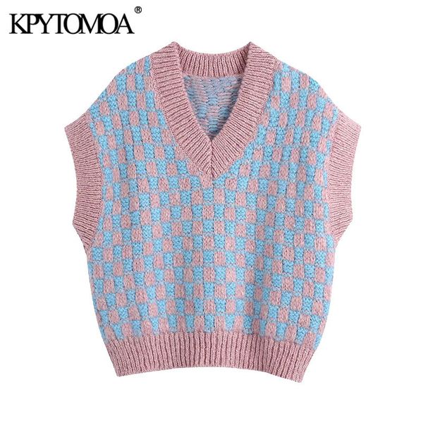 women fashion with ribbed trim loose knitted vest sweater vintage v neck sleeveless female waistcoat chic 210416, White;black
women fashion with ribbed trim loose knitted vest sweater vintage v neck sleeveless female waistcoat chic 210416, White;black